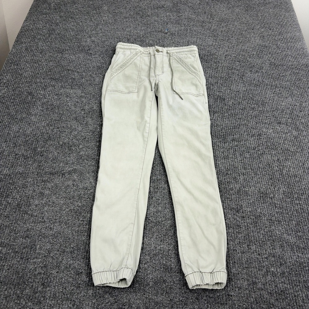 American Eagle Jogger Pants Womens 4 Khaki Cotton Stretch Utility Casual
